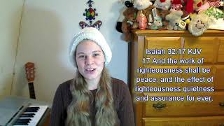 Isaiah 3217 KJV  Peace  Scripture Songs [upl. by Gladi129]