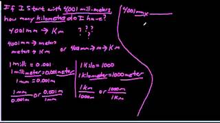 Metric Conversions with 2 steps [upl. by Cnahc]