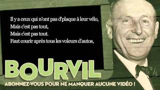 Bourvil  La tactique du gendarme  Paroles Lyrics [upl. by Zebulen]