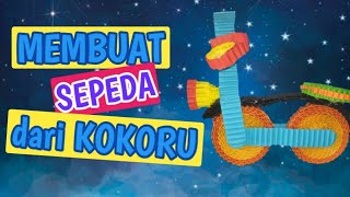 DIY Kokoru Paper  Membuat Sepeda dari kertas kokoru [upl. by Arella]