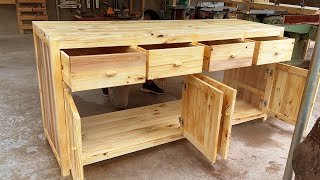 Build Your Own Cabinets  How to Build a Base Cabinet with Drawers [upl. by Lemmueu647]