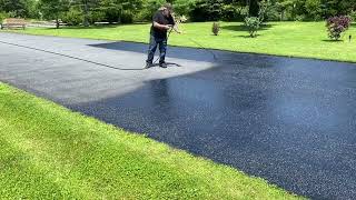 Professional Asphalt Spray Sealing quotThe Country Side Spray Seal Onequot Top Coats Pavement Maintenance [upl. by Thornton322]