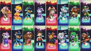 PAW PATROL ALL TIME PAW PATROL FAMILY 🆚️ MC QUEEN CAR COFFIN DANCE TILES HOP RUSH EDM GAME 🎮 [upl. by Amasa109]