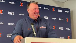 Michigan State week Illini HC Bret Bielema press conference [upl. by Jaquelin792]