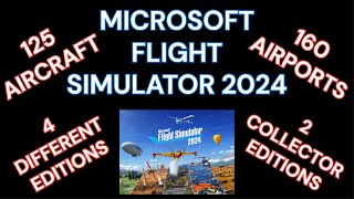 MSFS Microsoft Flight Simulator 2024  Which Planes Aircraft amp Airports Come With Each Edition [upl. by Sokcin]