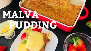 Malva pudding recipe How to make malva pudding simple malva pudding Christmas desserts [upl. by Martino74]