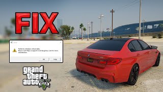 How to Fix GTA 5 Error  Failed to initialize critical data  Unable to launch game Rockstar Games [upl. by Senzer]