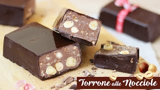 TORRONE ALLE NOCCIOLE FATTO IN CASA  Ricetta facile con soli 4 ingredienti  nougat with hazelnuts [upl. by Hayley]