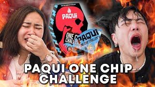 PAQUI ONE CHIP CHALLENGE Spiciest Chip in the world [upl. by O'Donnell]