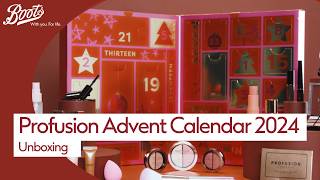 Profusion Beauty Advent Calendar Unboxing  Christmas  Boots UK [upl. by Llehsam]