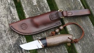 Handmade Leather Knife Sheath the bog oak knife project [upl. by Raeann]