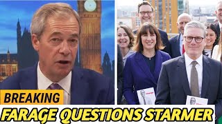 Nigel Farage Erupts at Keir Starmers Jibe As He Launches Furious PMQs tirade [upl. by Ayahc]