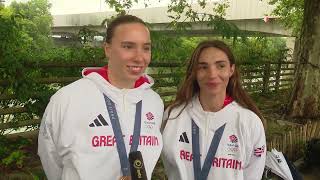 First Team GB womens diving medal in 64 years amp first Team GB medal at Paris 2024｜Harper｜Mew Jensen [upl. by Eissim]