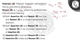 Assertion A The poles of a magnet cannot be separated by breaking it into two pieces\nReason [upl. by Enilrem]