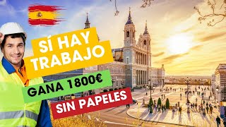 🇪🇸 TRABAJOS SIN PAPELES ESPAÑA 2024  FACILES DE CONSEGUIR [upl. by Elfrieda]