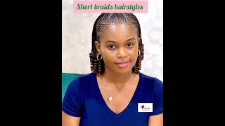 stylish short braids hairstyles for women [upl. by Meeker186]