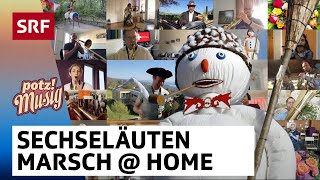 United StayHome Blasmusig Zürcher Sechseläuten Marsch  Potzmusig srfzämedihei  SRF [upl. by Lohse299]