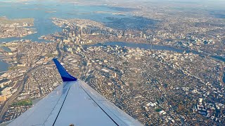 Awesome Boston Takeoff – Scenic Views – JetBlue Airways – ERJ190 – BOSLGA – N267JB [upl. by Benedick]