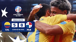 COLOMBIA 50 PANAMÁ  HIGHLIGHTS  CONMEBOL COPA AMÉRICA USA 2024™ [upl. by Jonathon]