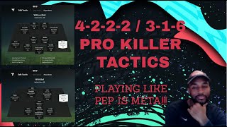 FC25 4222  316 PRO KILLER TACTICS PLAYING LIKE PEP IS META fc25 [upl. by Irmine948]