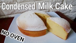 Condensed Milk Cake Recipe Without Oven  How to Make Condensed Milk Cake [upl. by Dagna]