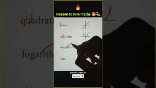 Reason why I love maths 🫰😍mathsshortsviral [upl. by Neirb]