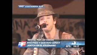 Fito Paez y Gustavo Cerati  Puente y Ciudad de Pobres Corazones Concierto Alas 2008 [upl. by Ahsienet]