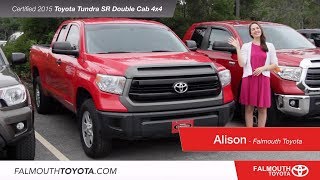 Certified 2015 Toyota Tundra SR Truck 4x4 For Sale  Falmouth Toyota of Bourne MA  Cape Cod [upl. by Ariahay]