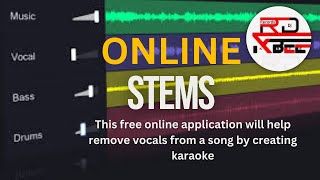 Free Online Vocal and Instrumental Remover STEMS [upl. by Narat]