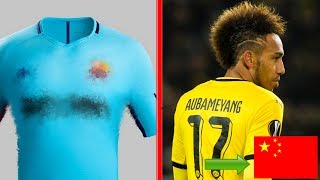 LE NOUVEAU MAILLOT EXTERIEUR DU BARCA  BEAU OU PAS   AUBAMEYANG A DIT OUI A LA CHINE  ZI237 [upl. by Anirual952]