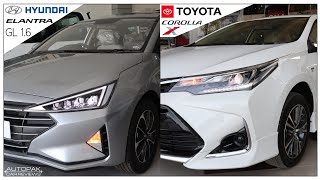 Hyundai Elantra GL 16 2022 VS Toyota Corolla Altis 16 X Special Edition 2022 Detailed Comparison [upl. by Aniles]