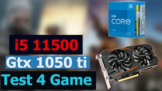 i5 11500 GTX 1050 Ti Ram 16 Gb Test In 4 Games [upl. by Netsirc279]