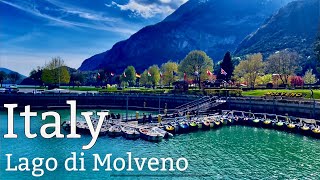 4k Italy  lago di molveno  HD walking tour [upl. by Hsak]