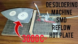 Today I made De Soldering Machine SMD Reflow Hot Plate with old iron press [upl. by Annalla]