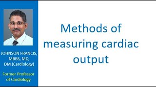 Methods of measuring cardiac output [upl. by Hammad]