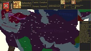 Alternative The Final Years of the Sasanian Empire  Every Month 599  667 CE Part 1 [upl. by Assirral171]