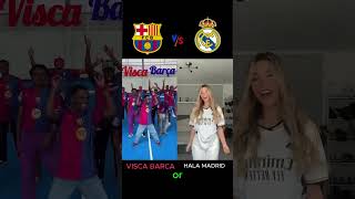 Visca Barca❤️ vs Hala Madrid🤍 football barcelona realmadrid viscabarsa halamadrid trending [upl. by Jacobs603]