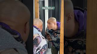 Man reacts to his new hair tattoo 😱😱😱 scalpmicropigmentation scalpnation willquaye [upl. by Kcirederf]