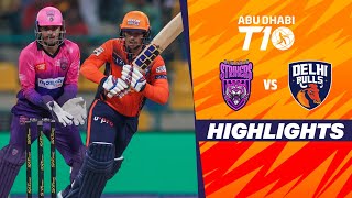 Delhi Bulls vs New York Strikers  Abu Dhabi T10  Match 18  Highlights  JioCinema amp Sports18 [upl. by Ekram909]