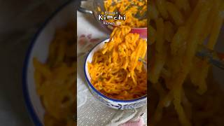 Korean ramen noodles kimchinoodles ramen ramennoodle shortvideo shorts recipe christmas [upl. by Langbehn379]