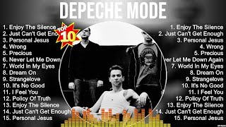 Depeche Mode Playlist Of All Songs  Depeche Mode Greatest Hits Full Album [upl. by Ahsiruam]