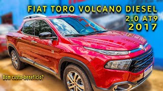 FIAT TORO VOLCANO 20 DIESEL AT9 2017  BOA OPÇÃO DE USADO [upl. by Kamaria]