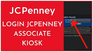 JCPenney Associate Kiosk Login How to Sign in to JCPenny Employee Portal 2023 [upl. by Alyag]