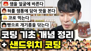 코딩이란 프로그래밍 언어 알고리즘 기초 개념 정리해드립니다 ft 샌드위치 코딩 [upl. by Astto]