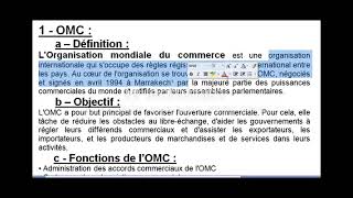 module environnement international de lentreprise tsc commerce cours complet [upl. by Nairbal111]