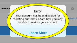 How to FIX Instagram Your account has been disabled for violating our terms PROOF [upl. by Kciredec]