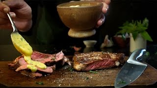 Steak with Chimichurri Béarnaise Sauce Lurpak Cookalong [upl. by Yrogreg669]