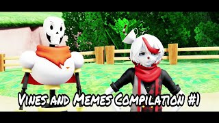 MMD Vines and Memes Compilation  Cuphead  Bendy  Undertale  Mario  Fnaf   MOTION DL [upl. by Yduj]