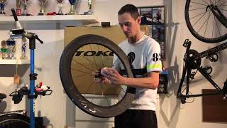 TOKEN KONAX TRI tubeless ready carbon clincher Wheels unboxing [upl. by Llorre]