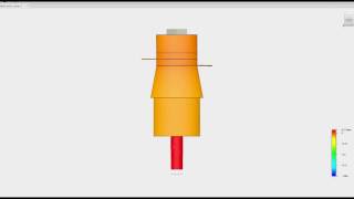 Simulating ultrasonic horn [upl. by Neram]